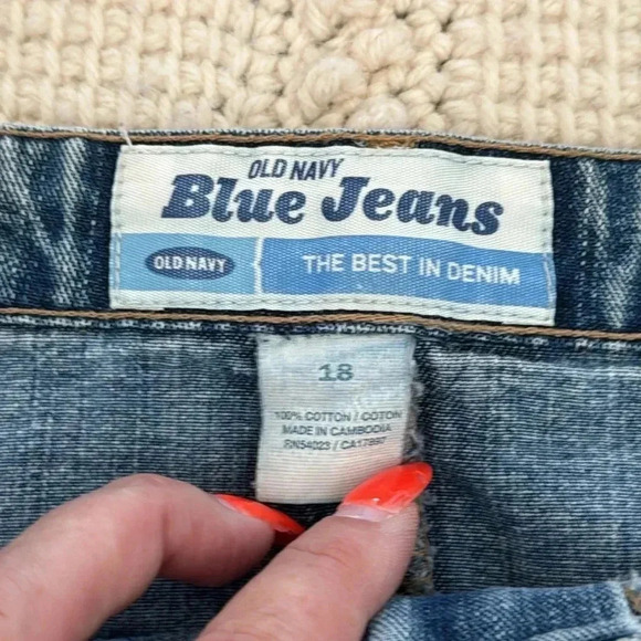 Vintage Old Navy Y2K Jean Midi Skirt Size 18 2002 - Picture 4 of 7